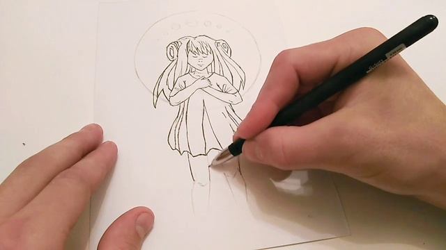 Как нарисовать АНИМЕ девушку Аниме рисунки смотреть онлайн