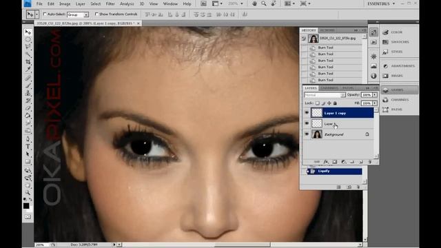 kim kardashian complete face change photoshop makup brush speed art смотреть онлайн