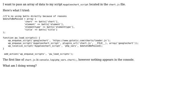 Wordpress: Proper use of wp_localize_script? смотреть онлайн