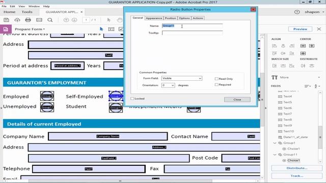 How to add conditional radio button in fillable pdf form using adobe acrobat pro 2017 смотреть онлайн