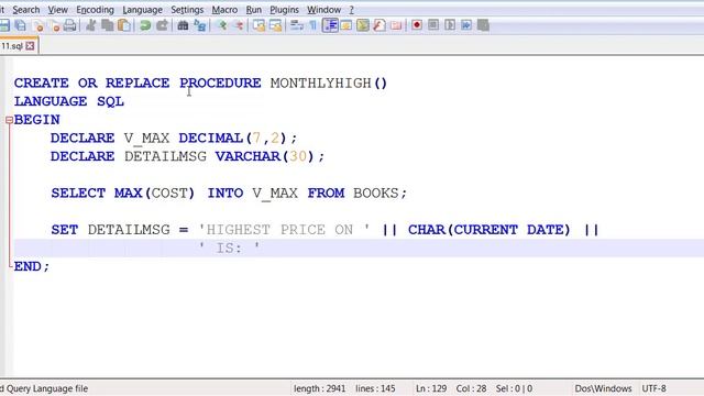 Stored Procedure - Aggregate functions смотреть онлайн