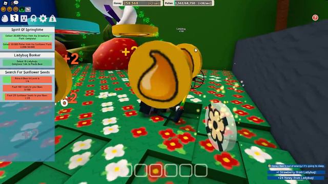 На бомжика напал БЕЛЫЙ АФИД в Bee Swarm Simulator смотреть онлайн
