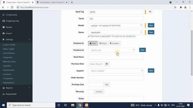 SNIPE-IT Create Assets, Models, Category, Manufacturer || Snipe IT Asset Management смотреть онлайн