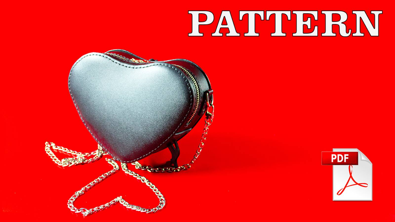 Black Black Heart DIY Leather Bag