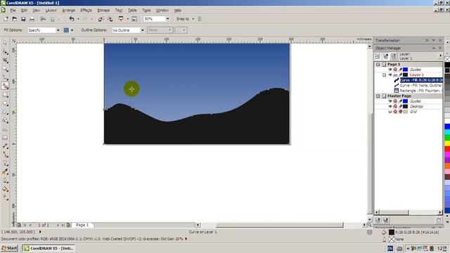 moon in the sky | CorelDraw Tutorial (interactive fill, transparency, freehand & smart fill) смотреть онлайн