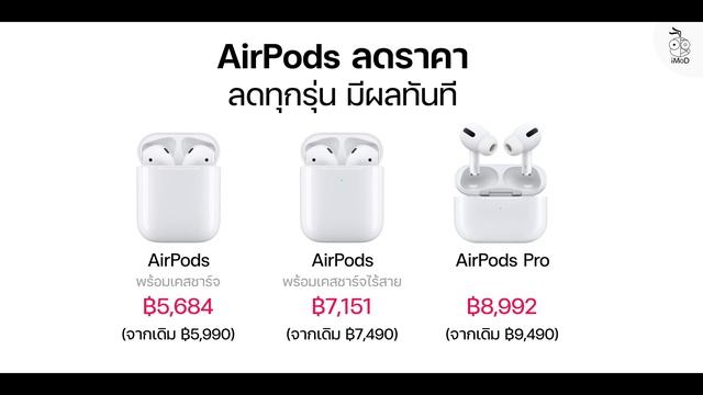 AirPods ลดราคาทุกรุ่น มีผลทันที - iMoD смотреть онлайн