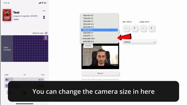 Stream with Webcam | iOS 15, iPad, iPhone смотреть онлайн