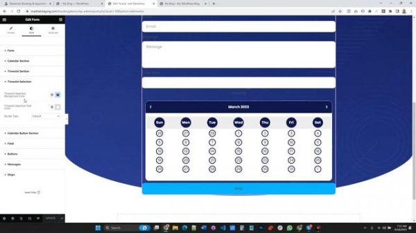 Elementor Pro Booking Extension - Add a Booking Calendar to Your Elementor Forms.