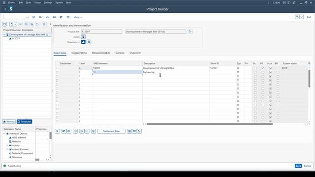 SAP | S4/HANA | Project Management (PS) | Step 01: Create Project | Windows смотреть онлайн