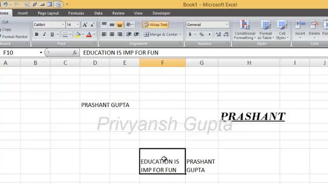 How To use Home tab in excel in hindi Part 9 by privyansh смотреть онлайн