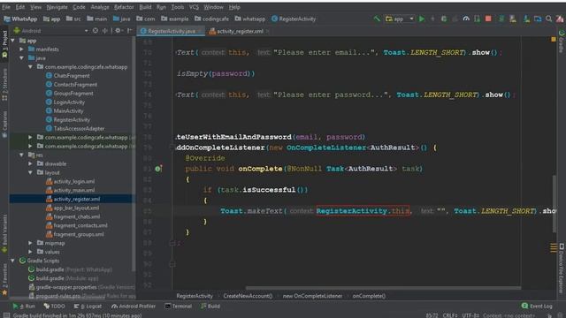 Firebase Email Password Authentication - 09 Android Login and Registration with Firebase смотреть онлайн