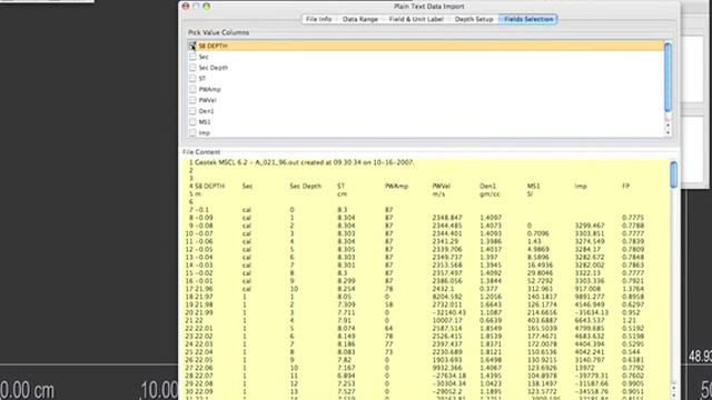Import Geotek TSV data file to Corelyzer смотреть онлайн