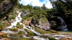 4K Big waterfall close up1 hour White noise for sleeping