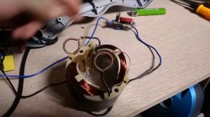 Ремонт электродвигателя дрели-миксера Зубр МР-1400-2.