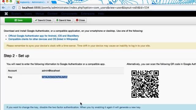 Joomla 3.2 Two Factor Authentication смотреть онлайн