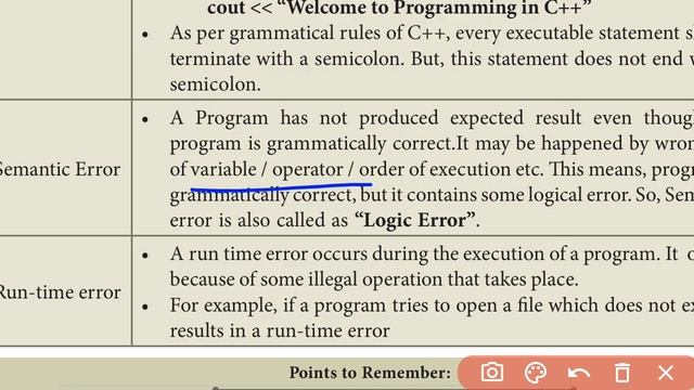 XI Std - Computer Science - Chapter 9 Types of Errors. #syntaxerror #semanticerror #c++typesoferror смотреть онлайн