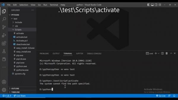 Creating Virtual Environment for Python in VS Code