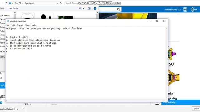 Roblox how to get any t-shirt for free (NO INSPECT) (CAN WORK FOR NOT FOR SALE T-SHIRTS) смотреть онлайн