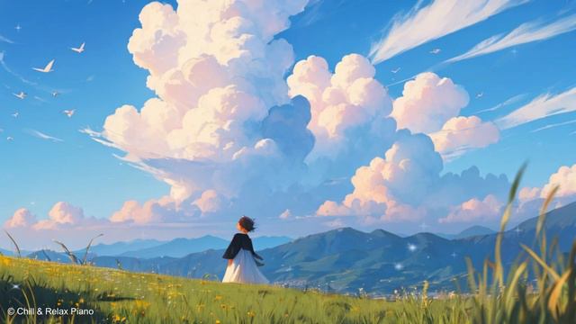 lofi chill Relaxation piano - Into the sky ~ Sol La Fa ~ смотреть онлайн