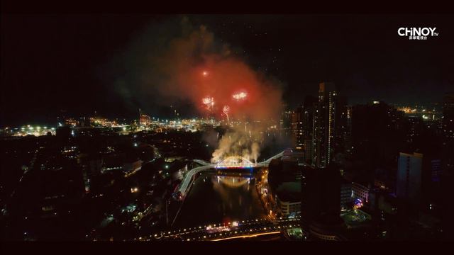 Chinese New Year Fireworks Show at Jones Bridge смотреть онлайн