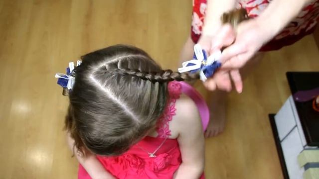 Прически для девочки на каждый день. В школу, в садик. смотреть онлайн