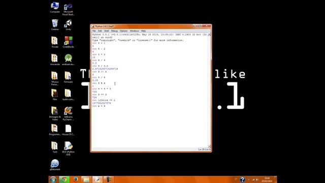 Python (3.4) 2 - Numeri e operazioni смотреть онлайн