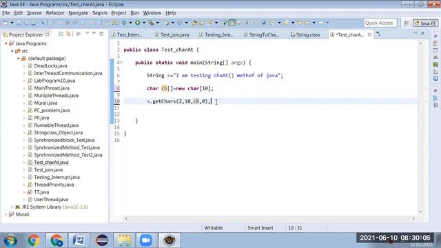 Character Extraction Methods in JAVA смотреть онлайн