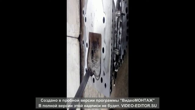 уменьшение камеры сгорания в головке от мотоблока "Нева" смотреть онлайн
