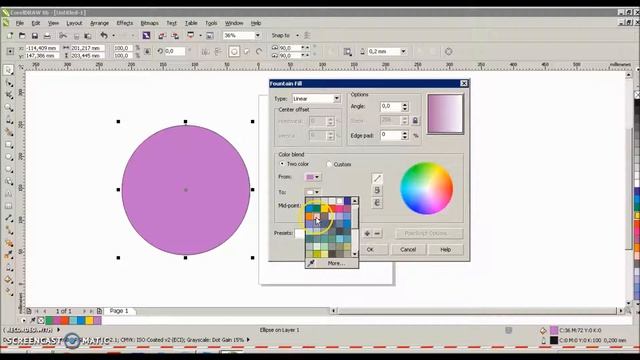 Coreldraw X6 Ders 25 Uniform Fill - Fountain Fill - Dolgu (Renklendirme) Araçları - Degrade смотреть онлайн