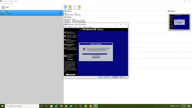 INSTALL WINDOWS 98 di Virtual Box смотреть онлайн