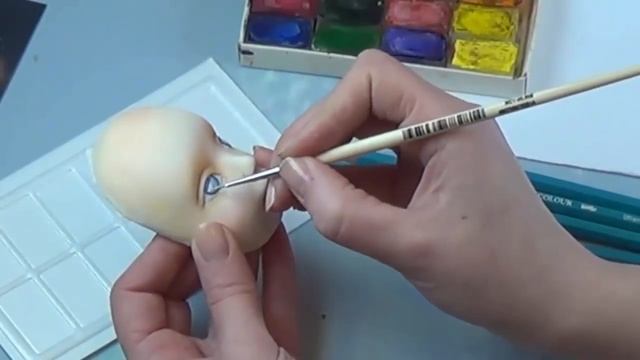 Роспись глаз авторской куклы смотреть онлайн