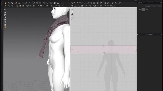 Marvelous Designer 10 - How To Create A Scarf And Tie A Knot смотреть онлайн