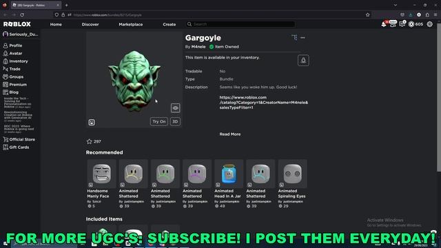 HURRY! GET THIS FREE AWESOME ROBLOX ITEM BEFORE IT'S GONE (ROBLOX FREE UGC ITEM) смотреть онлайн