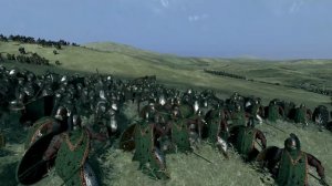 Total War Rise of mordor Rohan/Dale vs Mordor/Isengard Armies Full battle