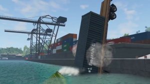 Тачки против суперболлардов - BeamNG Drive