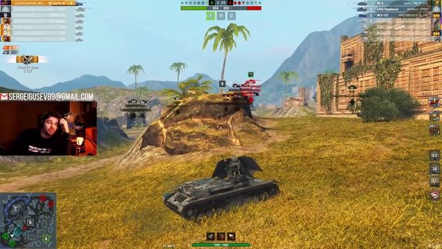 ТАНК МОЛНИЯ РЕЖИМА MAD GAMES ● НЕРЕАЛЬНАЯ РЕАКЦИЯ НА ВАФЛЕ ● WoT Blitz смотреть онлайн