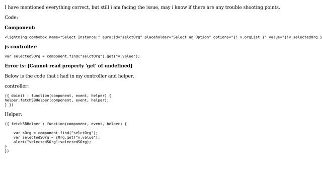 Cannot read property 'get' of undefined. May i know if there are any trouble shooting points смотреть онлайн