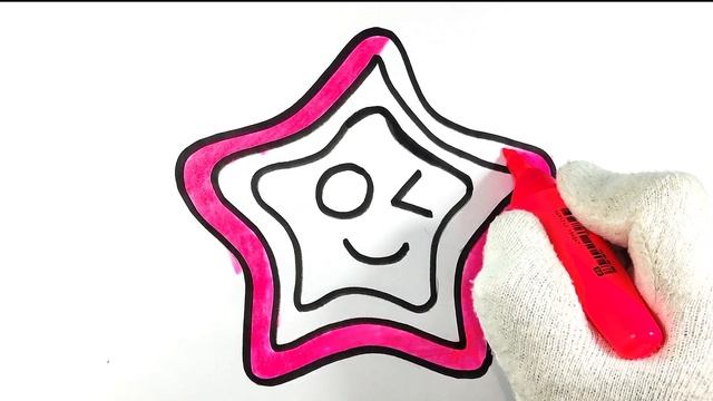 Star Drawing For Kids, Painting and Coloring For Kids, Toddlers смотреть онлайн