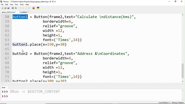Python Project 07 | Tkinter Application to Find Distance & Address Using Geopy смотреть онлайн