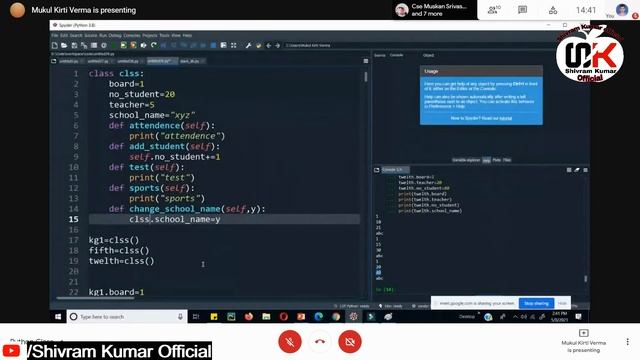 Class Constructor Destructor Python Programming смотреть онлайн