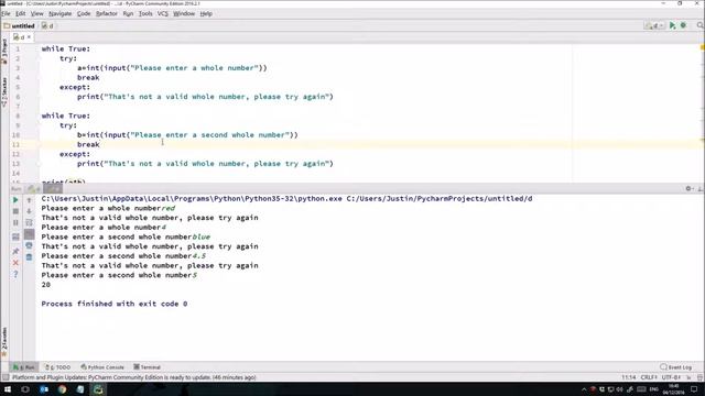 Python Lesson 7 - Try... Except & Random Numbers смотреть онлайн