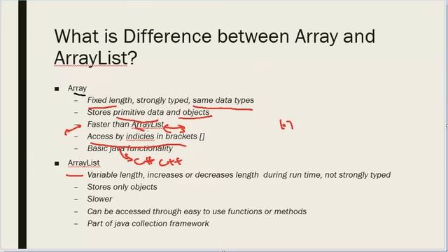 Array vs ArrayList Java смотреть онлайн