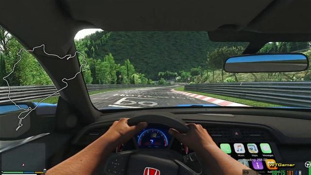 Assetto Corsa? Honda Civic Type R 2018 on Nürburgring Nordschleife | Natural Physics | RTX ON | FPV смотреть онлайн