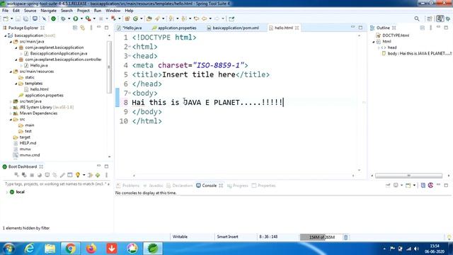 Spring Boot Application using Thyme Leaf || java tutorials || java e planet || #java #springboot смотреть онлайн