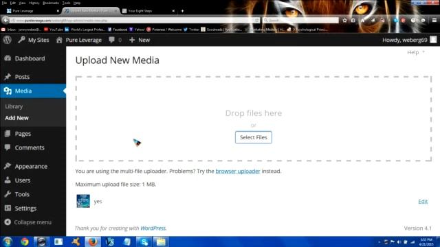 How to upload and host a image on your Pureleverage wordpress blog смотреть онлайн