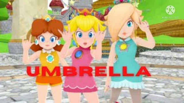MMDXMARIO) Princess Peach Daisy and Rosalina dance to Umbrella смотреть онлайн
