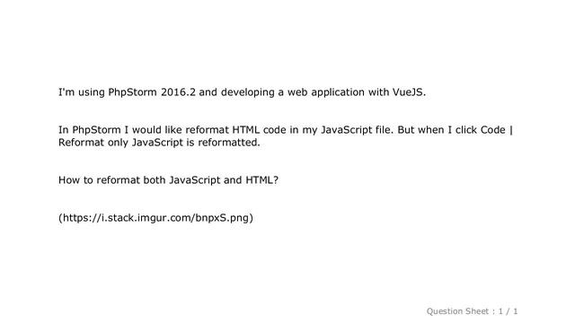 HTML : How to reformat HTML code in JavaScript file in PhpStorm смотреть онлайн