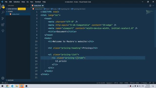 Frontend Devlemoprt to'liq kurs || ol, ul, li, style css смотреть онлайн