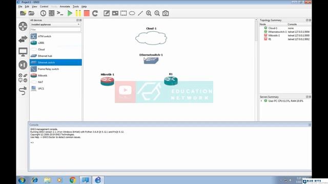 Networking Tutorial with Cisco CCNA 200-301 - 133 - Web Base Network - Connecting router to host смотреть онлайн
