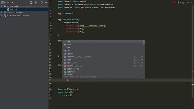 Build a Todo app with FastAPI and RedisJSON смотреть онлайн